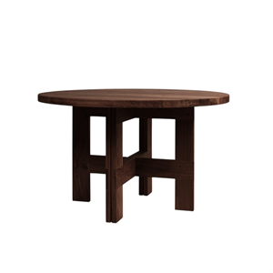 Tavolo da Pranzo Frama Farmhouse Trestle Ø120 Rovere Scuro