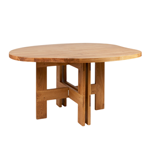 Tavolo da Pranzo Frama Farmhouse Trestles in Rovere Naturale