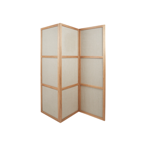 Frama Frame Divisorio Per Ambienti A Tre Pannelli in Rovere Naturale/lino