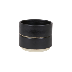 Set di 2 Ciotole in Ceramica Frama Otto, Medie, Nero