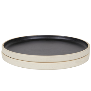 Set di 2 Piatti in Ceramica Frama Otto , Grande, Nero