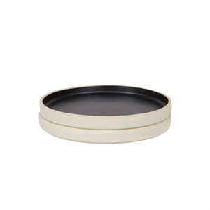 Set di 2 Piatti in Ceramica Frama Otto Piccolo Nero