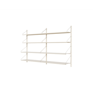 Libreria Frama Shelf A Doppia Sezione 108,4x80 Bianco Caldo