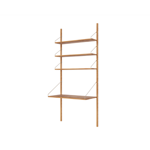 Frama Shelf Library Scrivania Sezione Libreria 185,2x80 Rovere Naturale