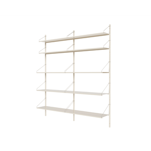 Libreria Frama Shelf Library A Doppia Sezione 185,2x80 Bianco Caldo