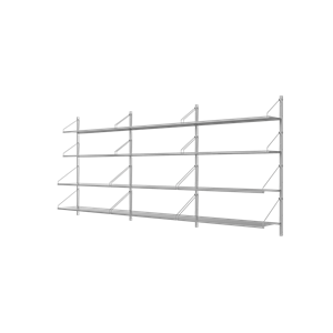 Libreria Frama Shelf A Tre Sezioni, 108,4x80, in Acciaio Inox