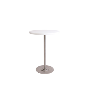 Frama Table 57 Tavolo da Pranzo Ø55 Bianco/Acciaio Inossidabile