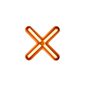 Applique Loom Design Fuzz, Nero/ Arancione