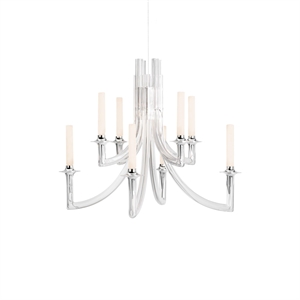 Kartell KHAN METAL Lampadario Cristallo