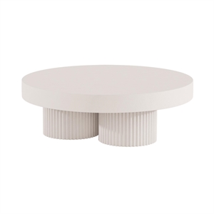 NORR11 Gear Tavolino da Caffè Rotondo Ø120 Gesso