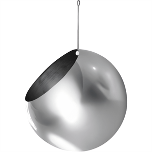Pianta in Vaso Sospesa AYTM GLOBE Ø17 Argento