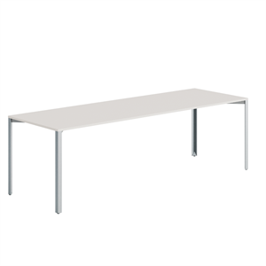 +Halle Tavolo A Griglia 80x240 Bianco cotone/Grigio Chiaro