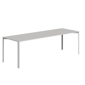 +Halle Tavolo A Griglia 80x240 Grigio Chiaro