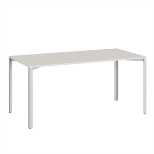 +Halle Tavolo A Griglia 80x160 Bianco cotone/Grigio Chiaro