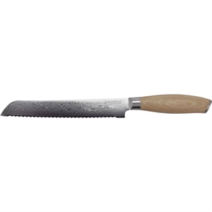Coltello da pane giapponese Mareld Akio 20 cm in legno chiaro