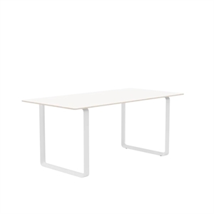 Muuto 70/70 Tavolo da Pranzo 170x85 Laminato Bianco/Grigio