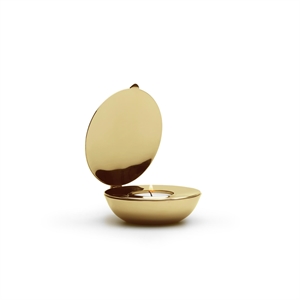 Portacandele A Conchiglia Design House Stockholm in Ottone