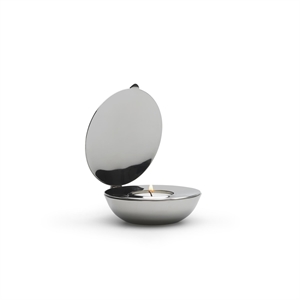 Portacandele A Forma di Conchiglia Design House Stockholm in Nickel
