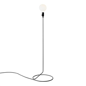 Lampada da Terra Design House Stockholm Cord senza Lampadina Nero