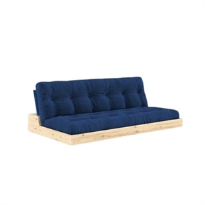 Divano Letto Karup Base con Materasso A 5 Strati Blu Cobalto/blu Reale