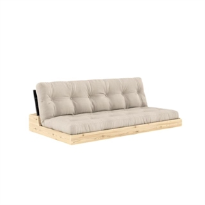 Divano Letto Karup Base con Materasso A 5 Strati Nero Notte/ Beige