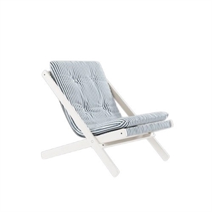 Poltrona Karup Boogie con Materasso Laccato Bianco/blu Spiaggia