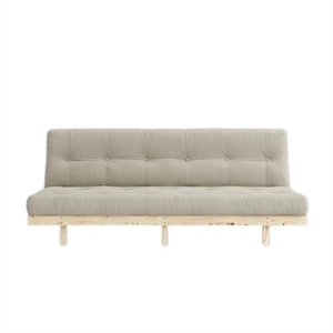 Divano Letto Karup Lean Sofa con Materasso 130x190 Beige/Grezzo