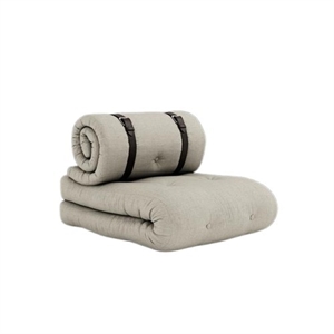 Poltrona Karup Buckle-Up con Materasso e Cintura 914 Lino/ Marrone