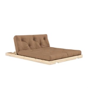 Divano Letto Karup Flip con Materasso 140x200 Mocca/Raw