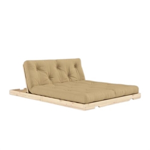 Divano Letto Karup Flip con Materasso 140x200 Beige Grano/grezzo