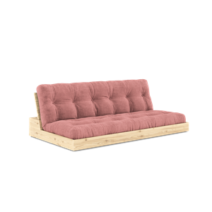 Divano Letto Karup Design Base con Materasso A 5 Strati Trasparente/ Rosa Sorbetto