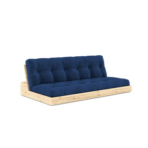 Divano Letto Karup Design Base con Materasso A 5 Strati Trasparente/Blu Reale