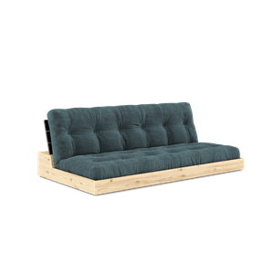 Divano Letto Karup Design Base con Materasso A 5 Strati Nero notte/Azzurro