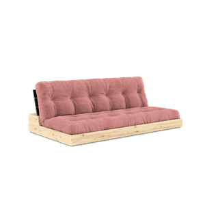 Base Divano Letto Karup Design Con Materasso A 5 Strati Nero Notte/ Rosa Sorbetto