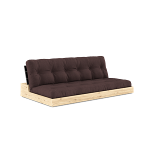 Divano Letto Karup Design Base con Materasso A 5 Strati Nero Notte/ Marrone