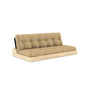 Base Divano Letto Karup Design con Materasso A 5 Strati Nero Notte/ Beige Grano