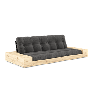 Divano Letto Karup Design Base con Box Laterale e Materasso A 5 Strati Nero Notte/Kul