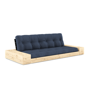 Divano Letto Karup Design Base con Box Laterale e Materasso A 5 Strati Nero Notte/Navy