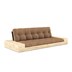 Divano Letto Karup Design Base con Box Laterale e Materasso A 5 Strati Nero notte/Mocca