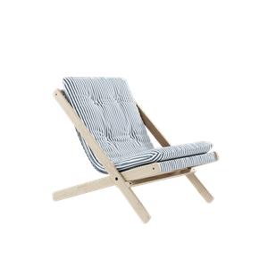 Poltrona Boogie Karup Design Con Materasso 611 Beach Blu/Faggio Grezzo