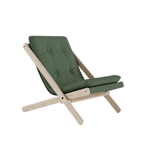 Karup Design Boogie Poltrona M. Materasso 756 Verde Oliva/Faggio Grezzo