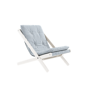 Poltrona Boogie Karup Design con Materasso Laccato Bianco/blu Spiaggia