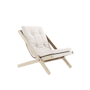 Karup Design Boggie Poltrona con Materasso da Esterno 401 Bianco/faggio Oliato