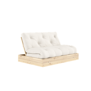 Divano letto Karup Design Flip con materasso 140x200 laccato naturale/trasparente