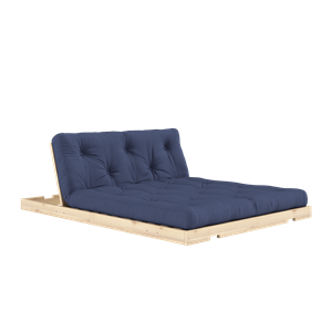 Karup Design Flip Divano Letto con Materasso 140x200 Blu Navy/grezzo