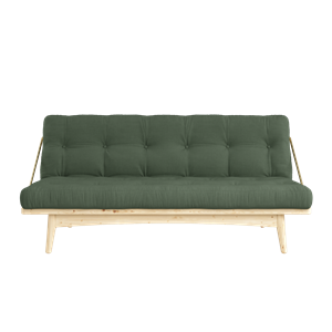 Divano Karup Design Folk M. Materasso A 5 Strati 756 Verde Oliva/Laccato Trasparente