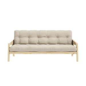 Divano Karup Design Grab M. Materasso a 5 strati 747 Beige/ Laccato trasparente