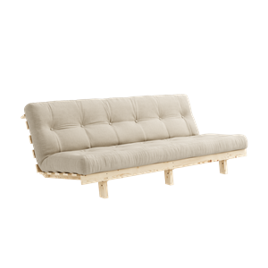 Divano Letto Karup Design Lean con Materasso Alpha 130x200 Beige/ Grezzo