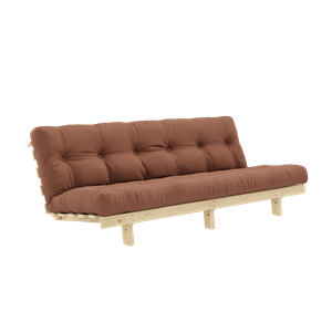 Divano Karup Design Lean Sofa con materasso Alpha 130x200 marrone argilla/grezzo