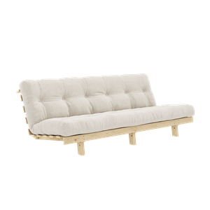 Divano Karup Design Lean Sofa con Materasso Alpha 130x200 Avorio/Grezzo